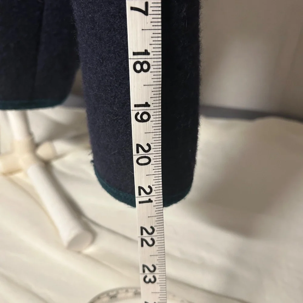Vintage‎ Sigi Scheiber Pure Wool Cardigan Sweater Unisex blue Sz 56 Coin buttons